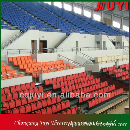Indoor basketball badminton retractable bleachers system JY-720